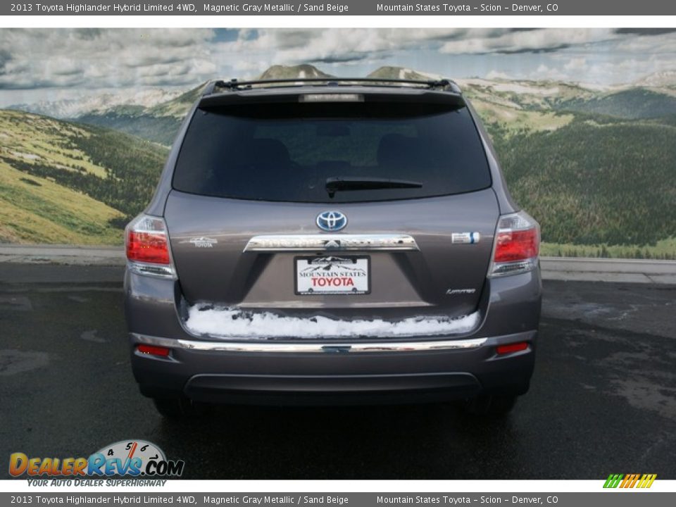 2013 Toyota Highlander Hybrid Limited 4WD Magnetic Gray Metallic / Sand Beige Photo #4