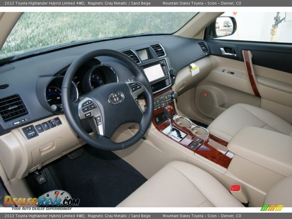 Sand Beige Interior - 2013 Toyota Highlander Hybrid Limited 4WD Photo #5