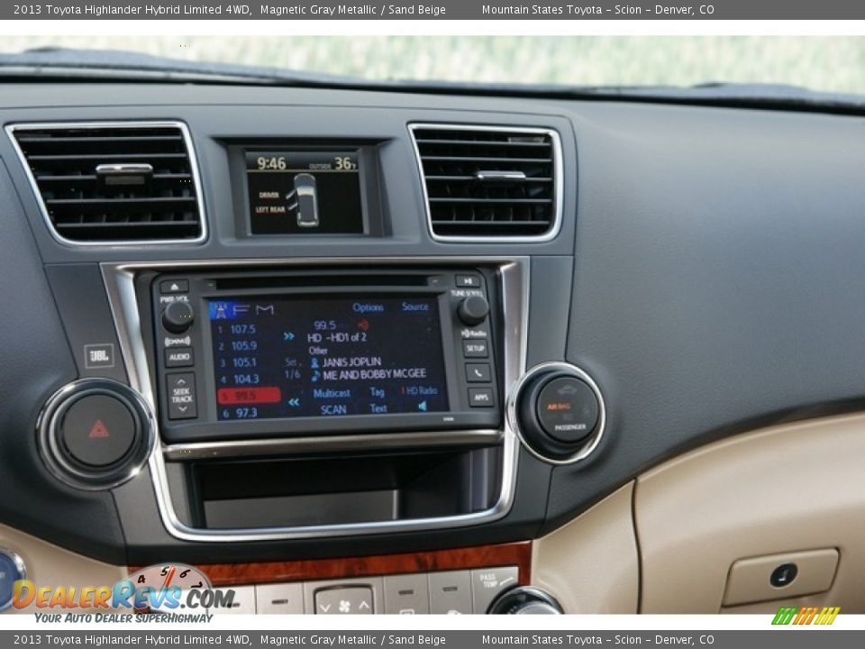2013 Toyota Highlander Hybrid Limited 4WD Magnetic Gray Metallic / Sand Beige Photo #6