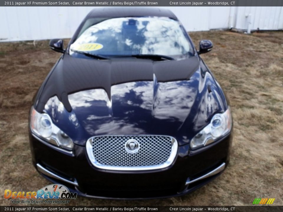 2011 Jaguar XF Premium Sport Sedan Caviar Brown Metallic / Barley Beige/Truffle Brown Photo #2