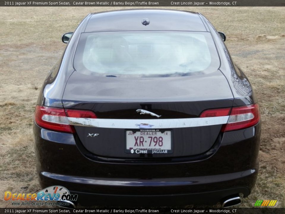 2011 Jaguar XF Premium Sport Sedan Caviar Brown Metallic / Barley Beige/Truffle Brown Photo #5