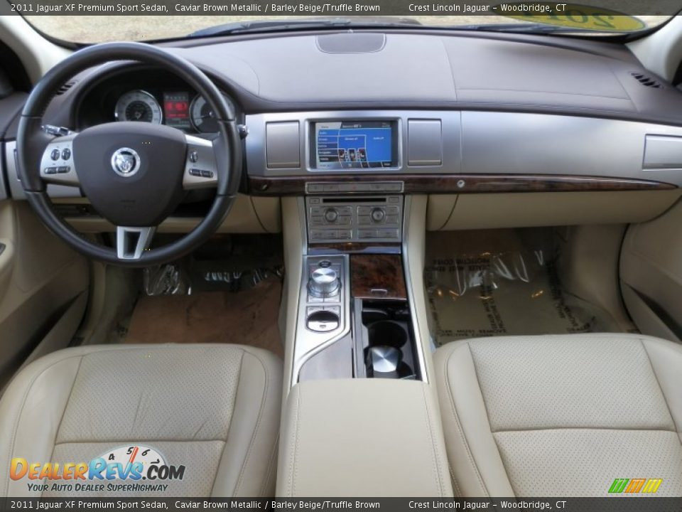 2011 Jaguar XF Premium Sport Sedan Caviar Brown Metallic / Barley Beige/Truffle Brown Photo #7