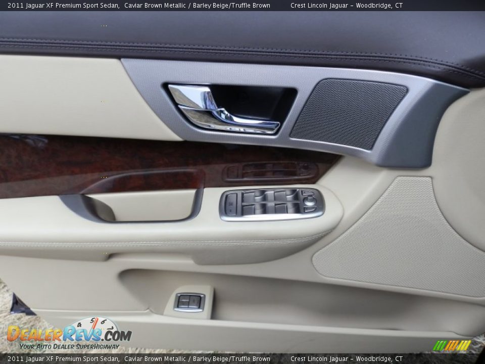 2011 Jaguar XF Premium Sport Sedan Caviar Brown Metallic / Barley Beige/Truffle Brown Photo #8