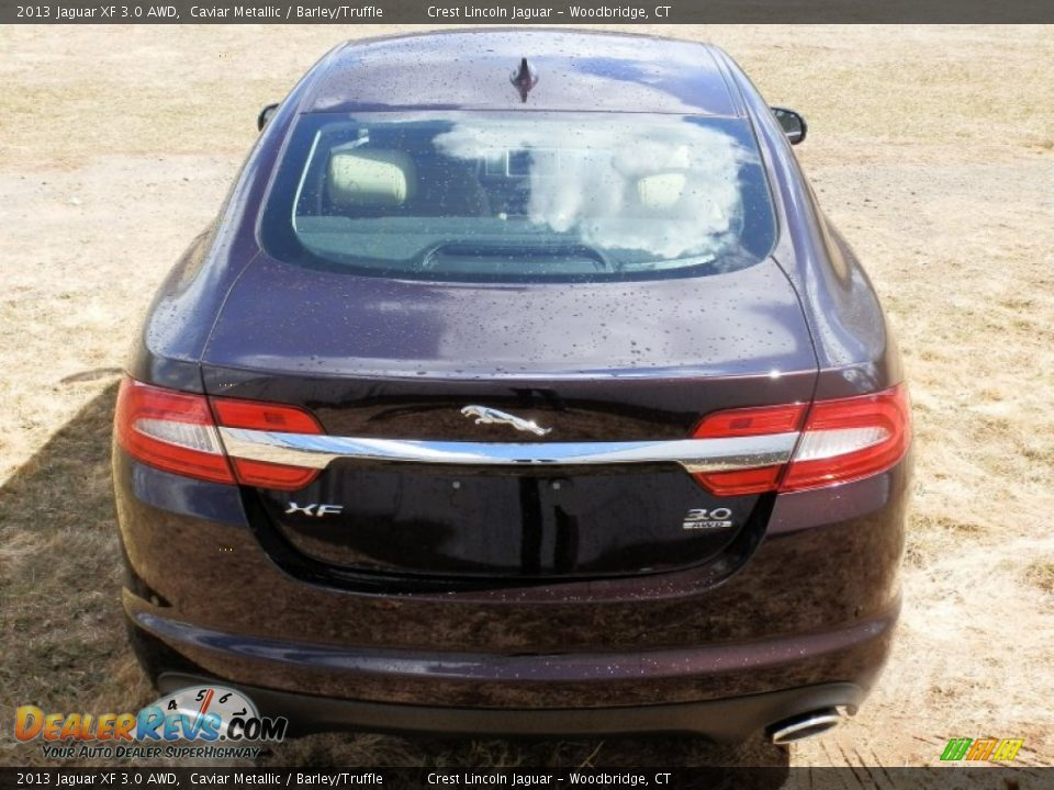 2013 Jaguar XF 3.0 AWD Caviar Metallic / Barley/Truffle Photo #5