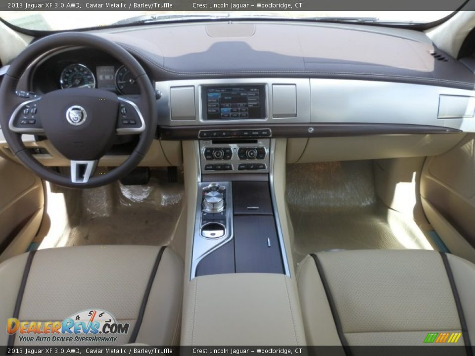 Dashboard of 2013 Jaguar XF 3.0 AWD Photo #7