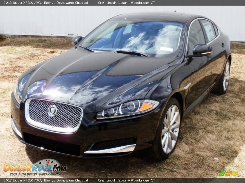2013 Jaguar XF 3.0 AWD Ebony / Dove/Warm Charcoal Photo #1