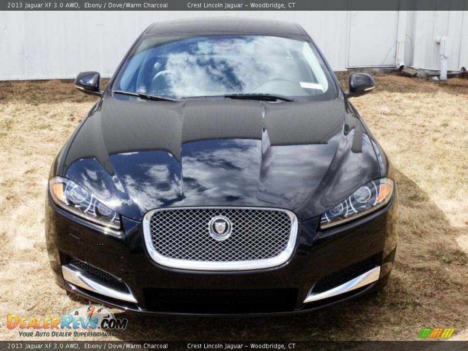 2013 Jaguar XF 3.0 AWD Ebony / Dove/Warm Charcoal Photo #2