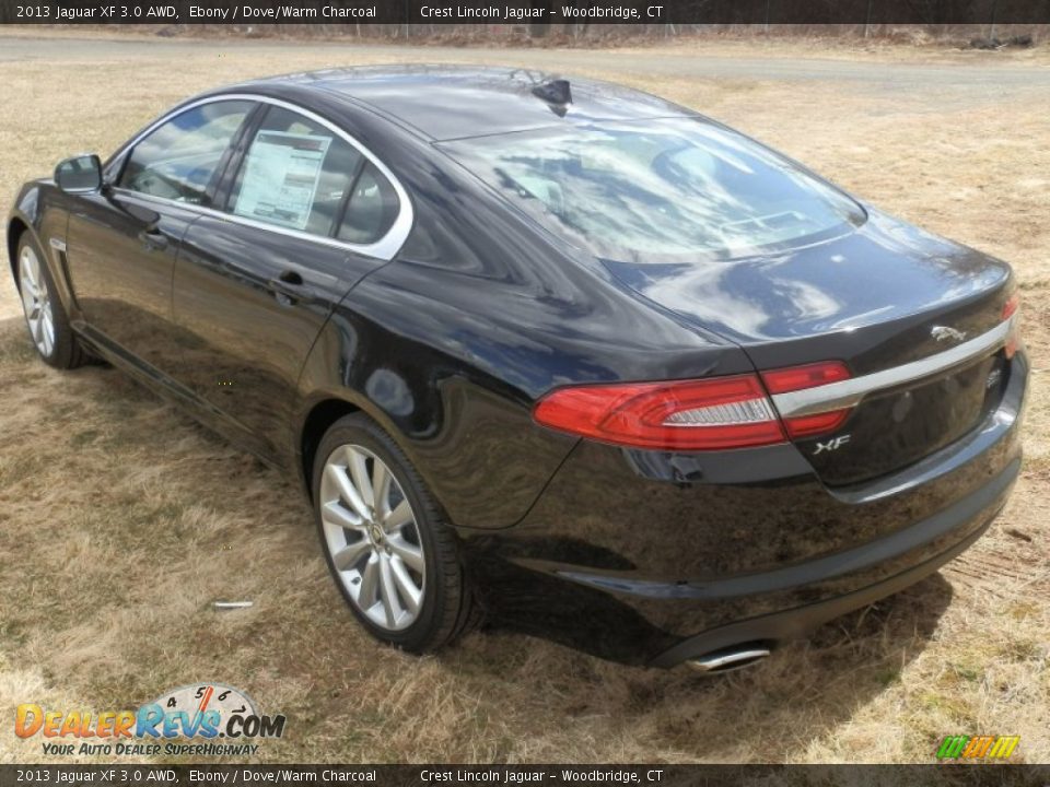 2013 Jaguar XF 3.0 AWD Ebony / Dove/Warm Charcoal Photo #5