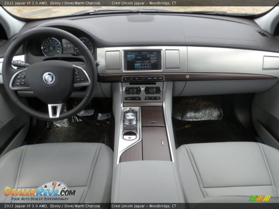 Dashboard of 2013 Jaguar XF 3.0 AWD Photo #6