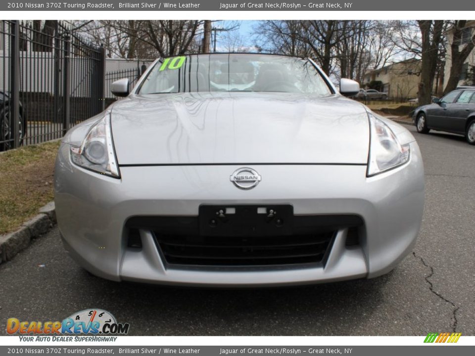 2010 Nissan 370Z Touring Roadster Brilliant Silver / Wine Leather Photo #2