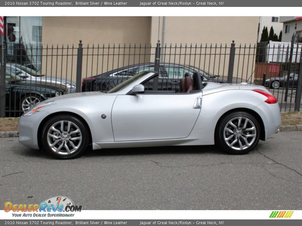 Brilliant Silver 2010 Nissan 370Z Touring Roadster Photo #3