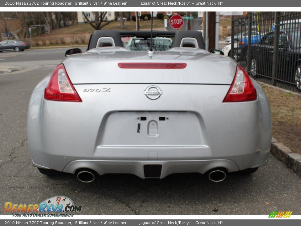 2010 Nissan 370Z Touring Roadster Brilliant Silver / Wine Leather Photo #5