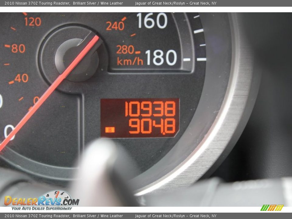 2010 Nissan 370Z Touring Roadster Brilliant Silver / Wine Leather Photo #17