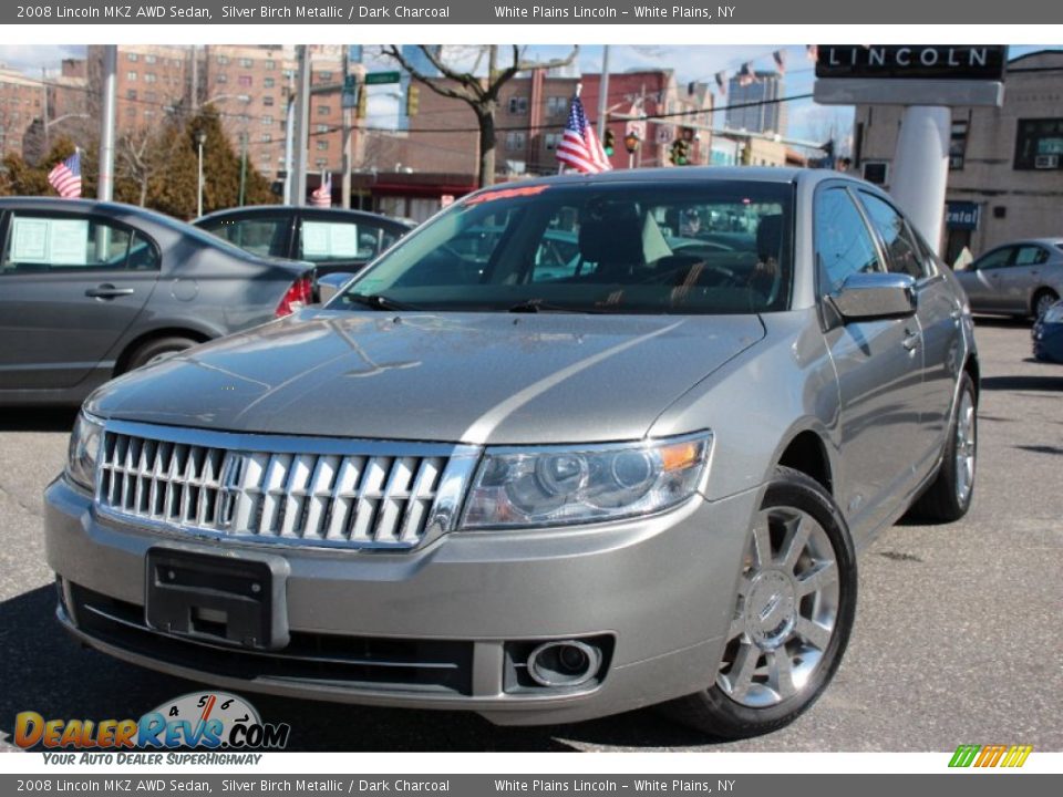 2008 Lincoln MKZ AWD Sedan Silver Birch Metallic / Dark Charcoal Photo #1
