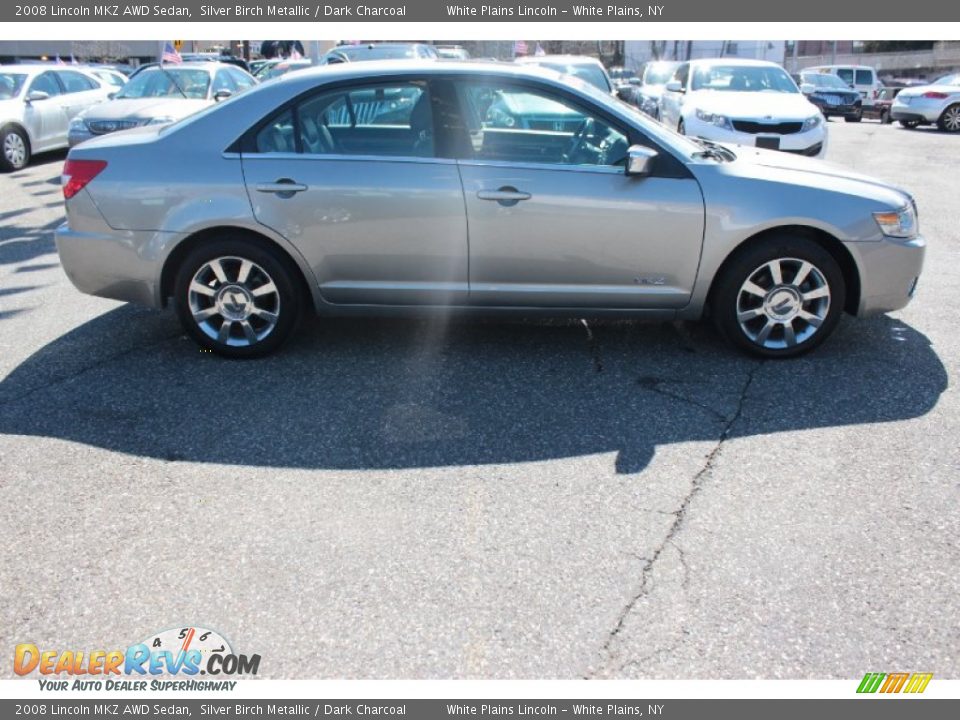 2008 Lincoln MKZ AWD Sedan Silver Birch Metallic / Dark Charcoal Photo #5