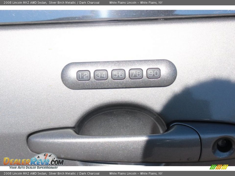 2008 Lincoln MKZ AWD Sedan Silver Birch Metallic / Dark Charcoal Photo #14