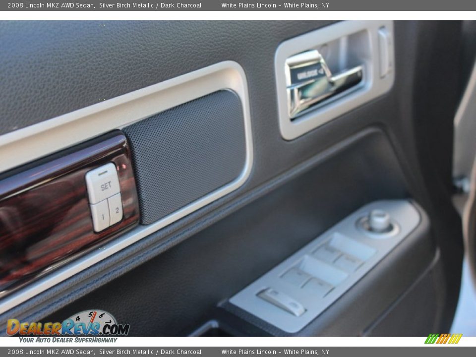 2008 Lincoln MKZ AWD Sedan Silver Birch Metallic / Dark Charcoal Photo #16
