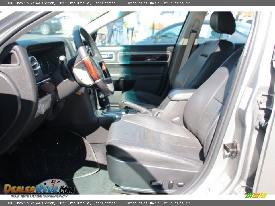 2008 Lincoln MKZ AWD Sedan Silver Birch Metallic / Dark Charcoal Photo #17