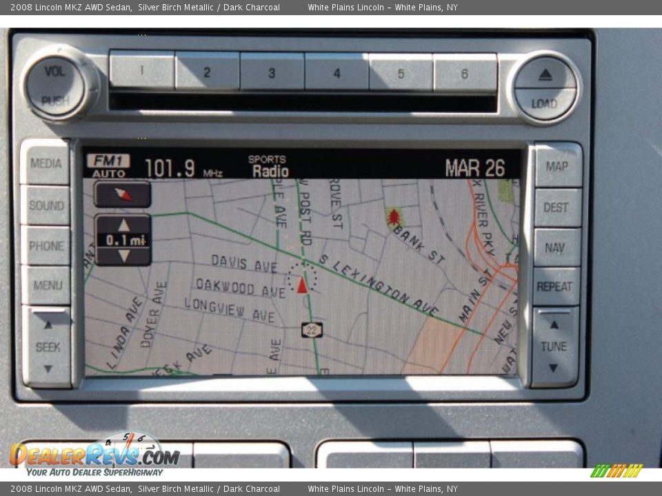 2008 Lincoln MKZ AWD Sedan Silver Birch Metallic / Dark Charcoal Photo #23