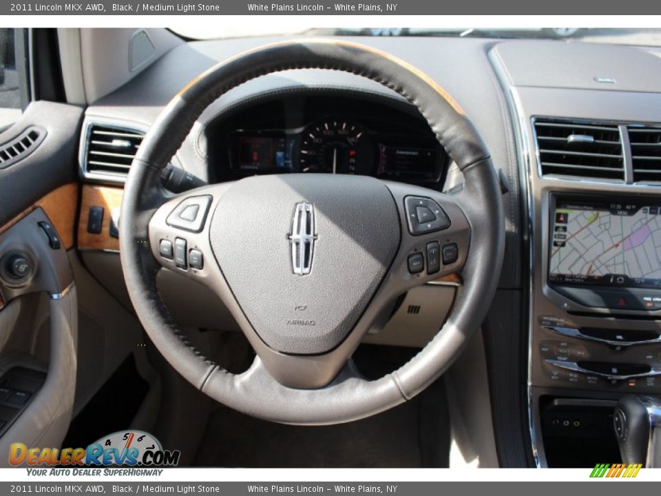 2011 Lincoln MKX AWD Black / Medium Light Stone Photo #21