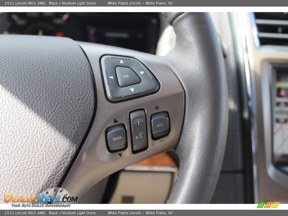 2011 Lincoln MKX AWD Black / Medium Light Stone Photo #23