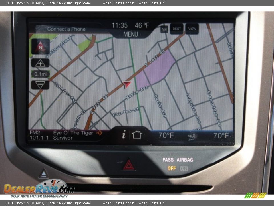 2011 Lincoln MKX AWD Black / Medium Light Stone Photo #25
