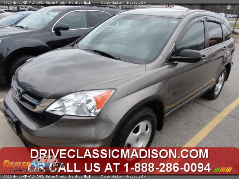 2010 Honda CR-V LX AWD Urban Titanium Metallic / Black Photo #1