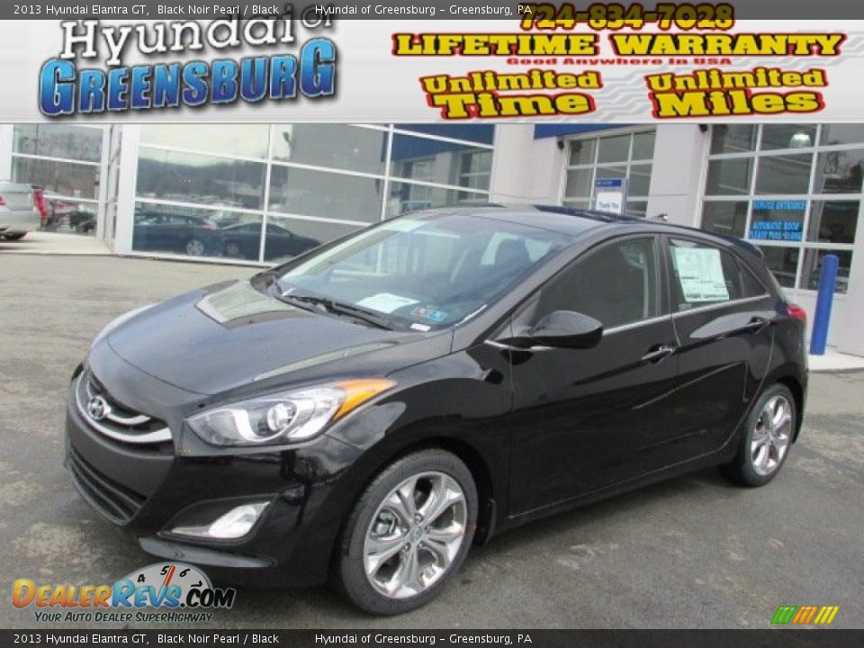 2013 Hyundai Elantra GT Black Noir Pearl / Black Photo #1