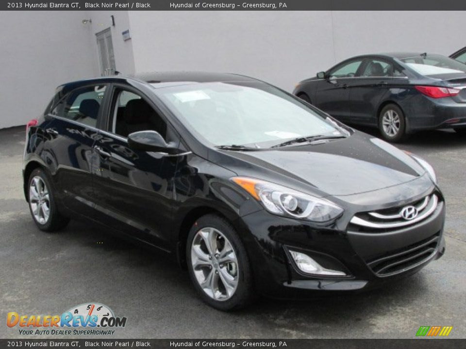 2013 Hyundai Elantra GT Black Noir Pearl / Black Photo #3