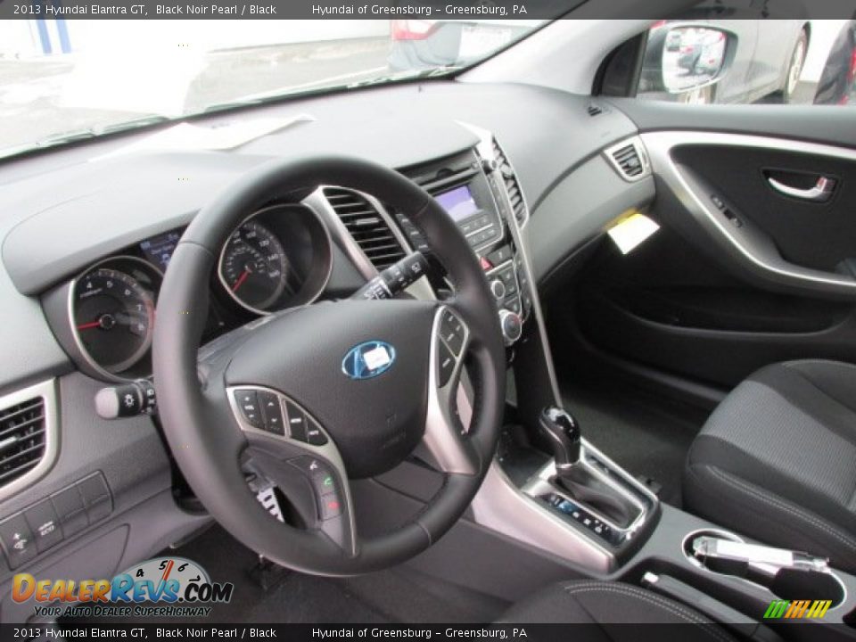 2013 Hyundai Elantra GT Black Noir Pearl / Black Photo #5