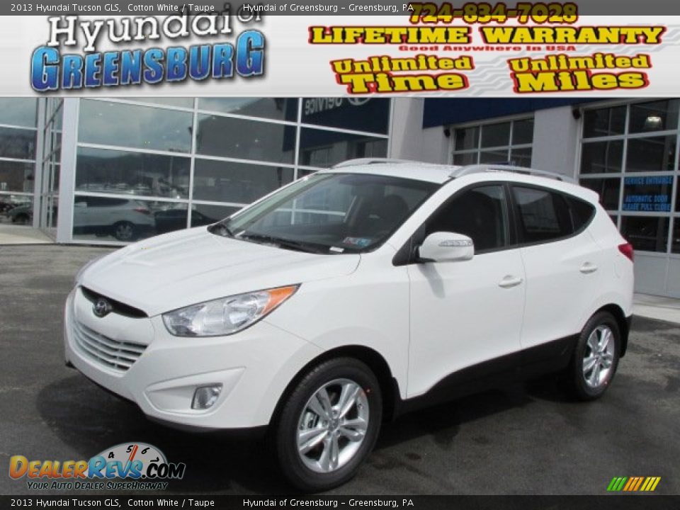 2013 Hyundai Tucson GLS Cotton White / Taupe Photo #1