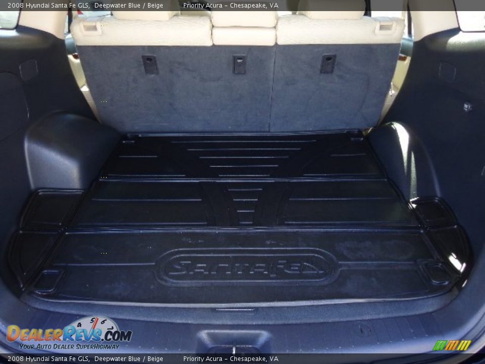 2008 Hyundai Santa Fe GLS Deepwater Blue / Beige Photo #15