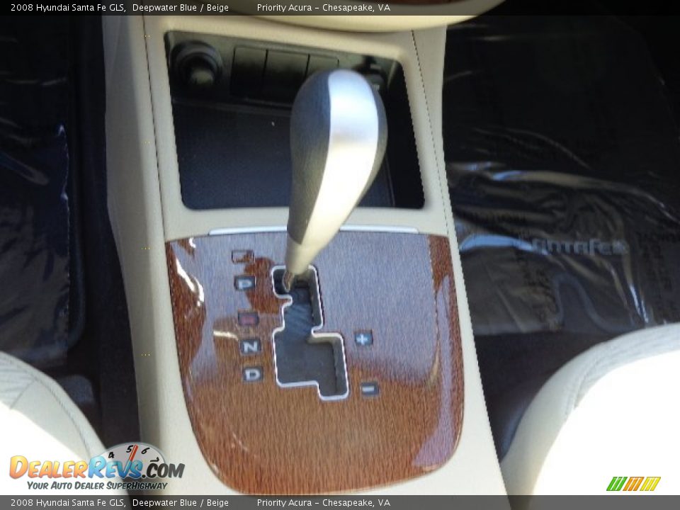 2008 Hyundai Santa Fe GLS Deepwater Blue / Beige Photo #21