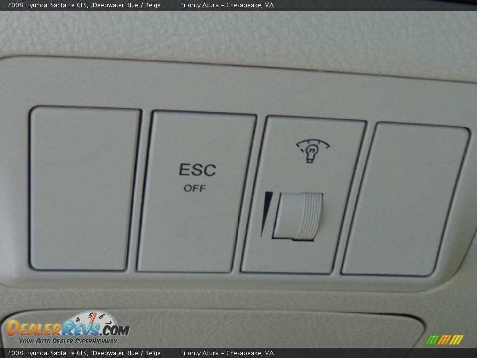 2008 Hyundai Santa Fe GLS Deepwater Blue / Beige Photo #23