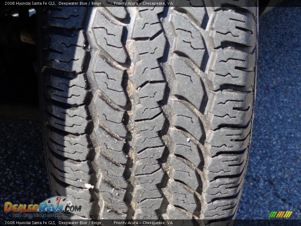 2008 Hyundai Santa Fe GLS Deepwater Blue / Beige Photo #26