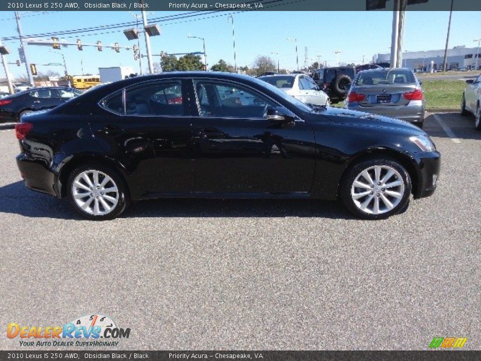 2010 Lexus IS 250 AWD Obsidian Black / Black Photo #6