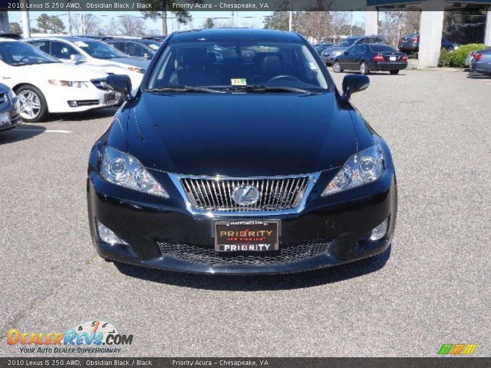 2010 Lexus IS 250 AWD Obsidian Black / Black Photo #9