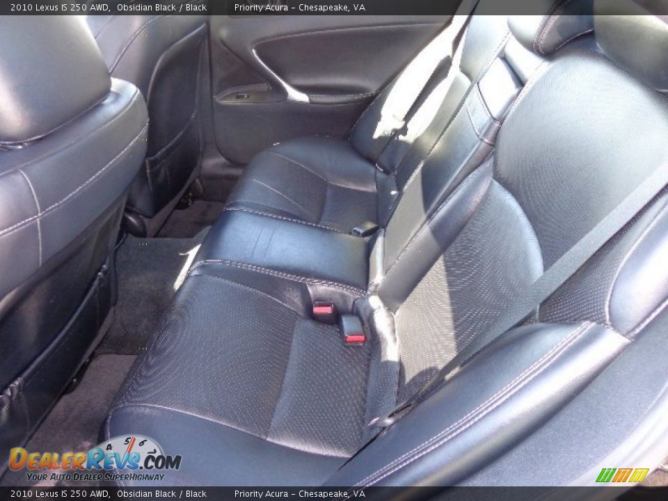 2010 Lexus IS 250 AWD Obsidian Black / Black Photo #11