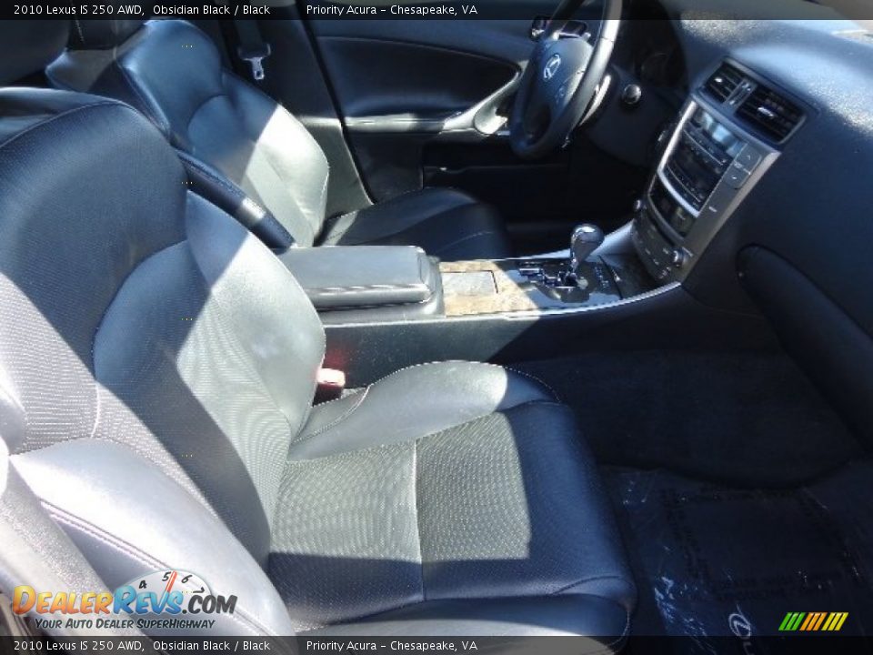 2010 Lexus IS 250 AWD Obsidian Black / Black Photo #12
