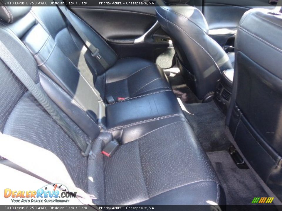 2010 Lexus IS 250 AWD Obsidian Black / Black Photo #13