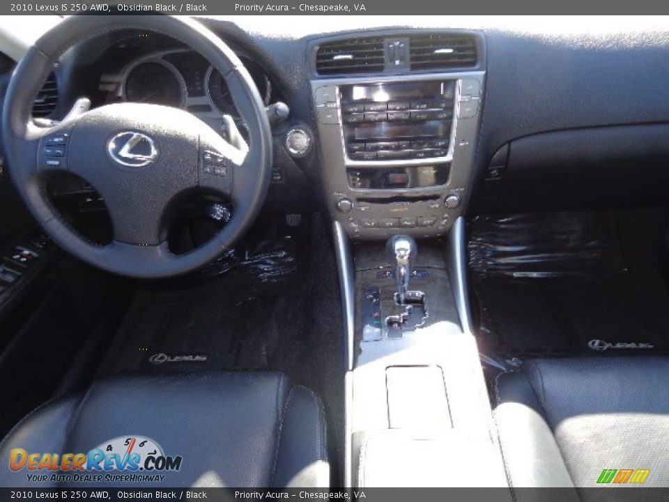 2010 Lexus IS 250 AWD Obsidian Black / Black Photo #15