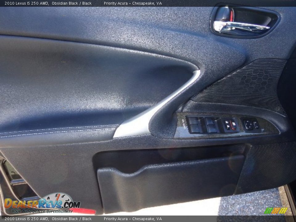 2010 Lexus IS 250 AWD Obsidian Black / Black Photo #16