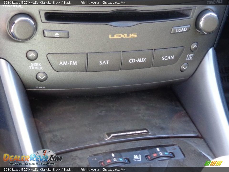 2010 Lexus IS 250 AWD Obsidian Black / Black Photo #19