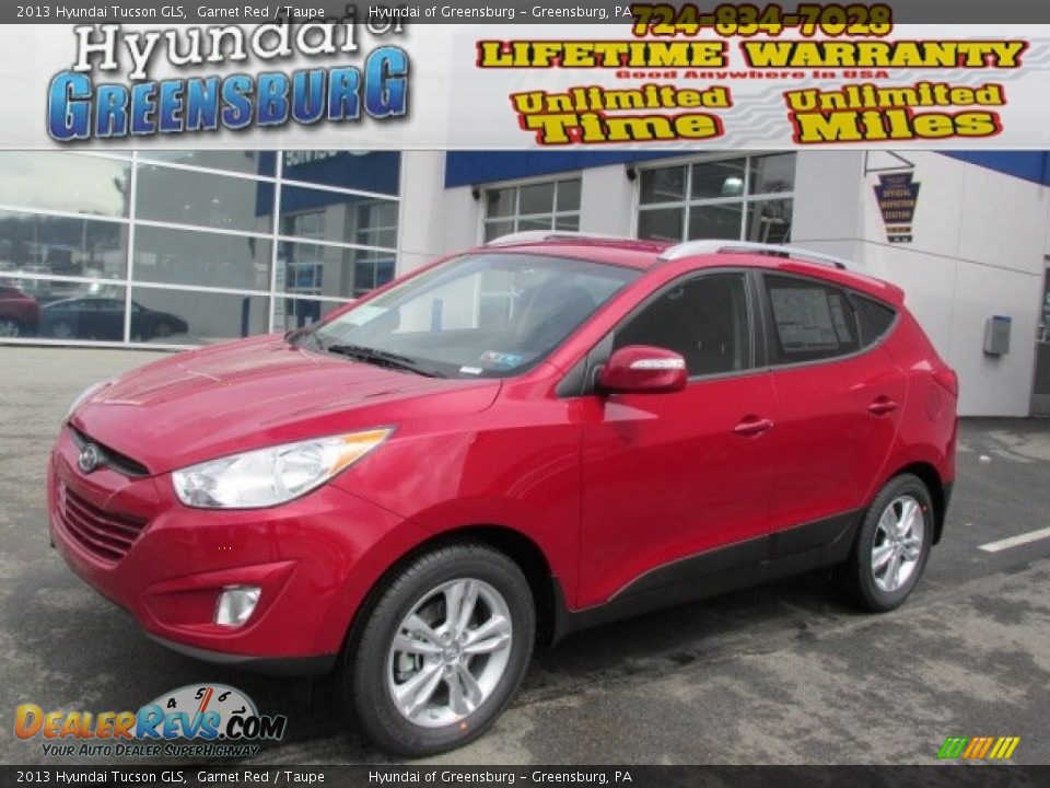 2013 Hyundai Tucson GLS Garnet Red / Taupe Photo #1