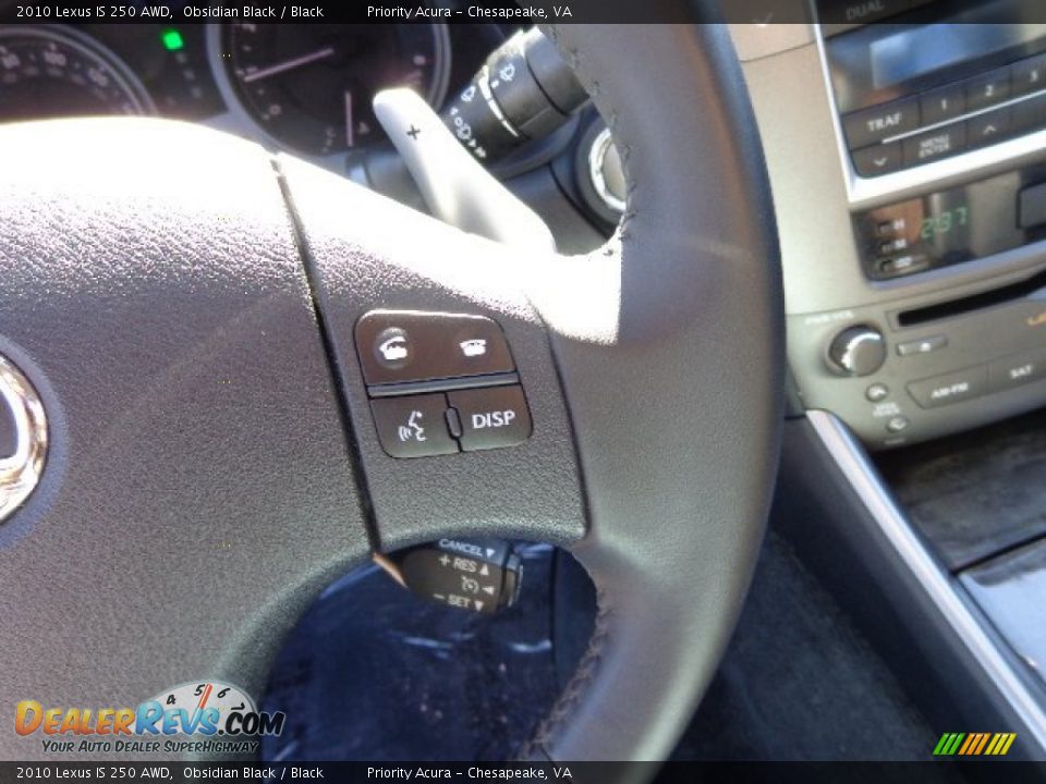 2010 Lexus IS 250 AWD Obsidian Black / Black Photo #22