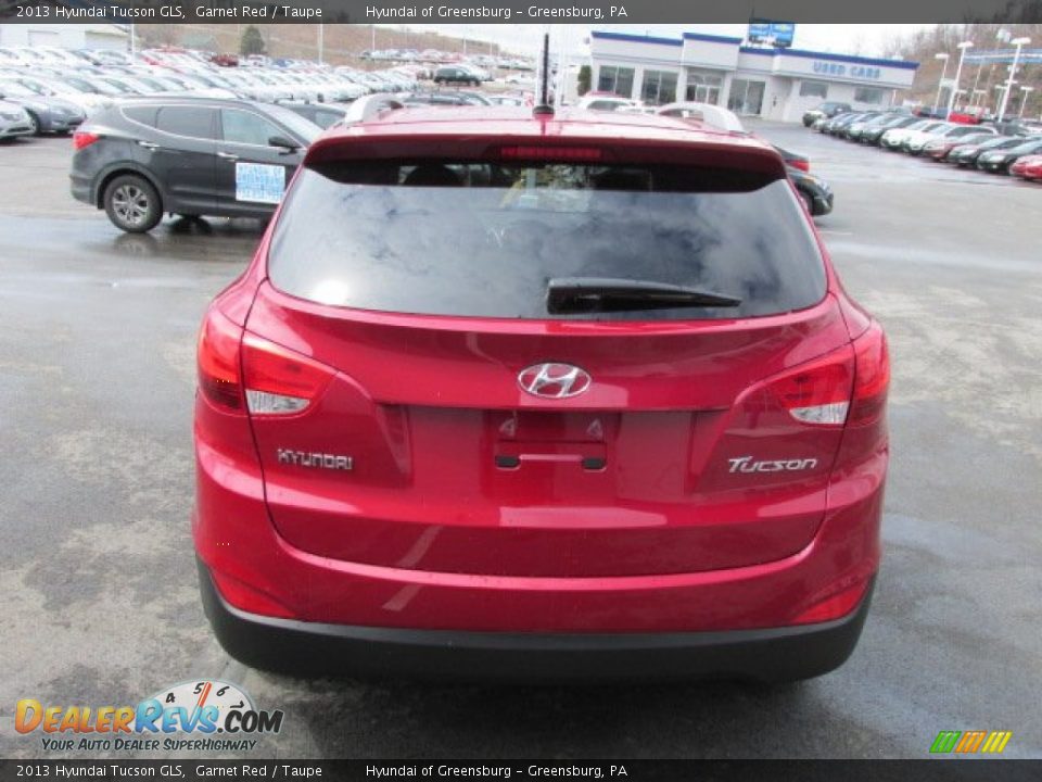 2013 Hyundai Tucson GLS Garnet Red / Taupe Photo #4