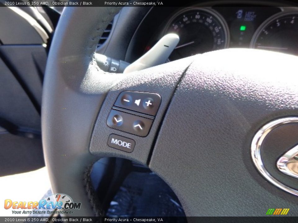 2010 Lexus IS 250 AWD Obsidian Black / Black Photo #23