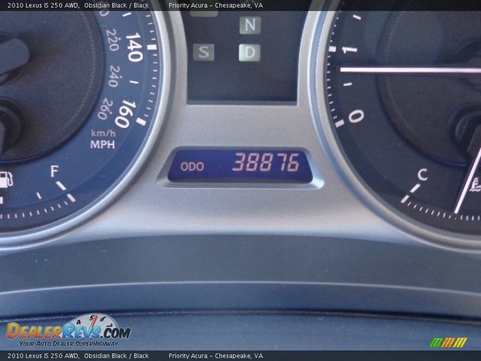 2010 Lexus IS 250 AWD Obsidian Black / Black Photo #24