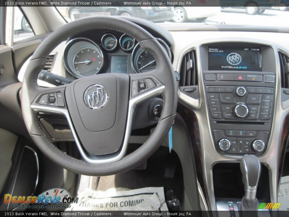 2013 Buick Verano FWD White Diamond Tricoat / Cashmere Photo #6