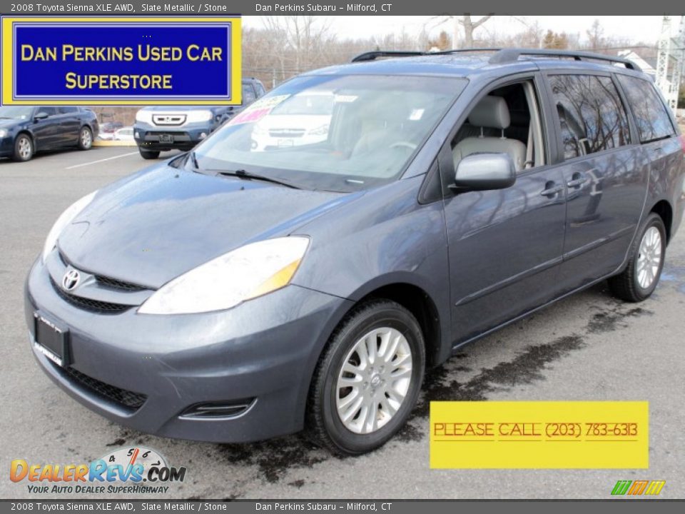 2008 Toyota Sienna XLE AWD Slate Metallic / Stone Photo #1